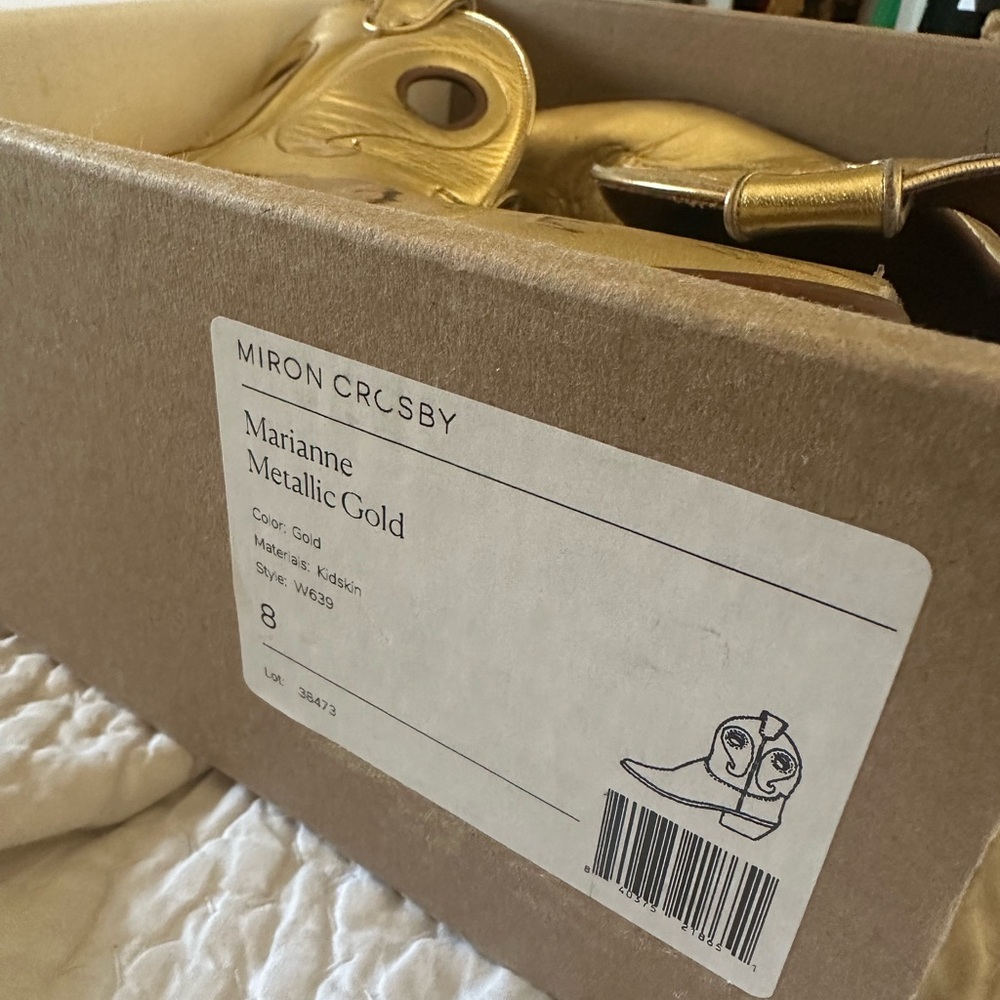 Miron Crosby Gold shorties Boots - Picture 6 of 8